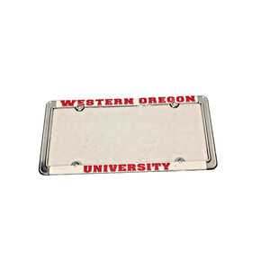 Western Oregon University WOU Automobile Car Chrome License Plate Frame